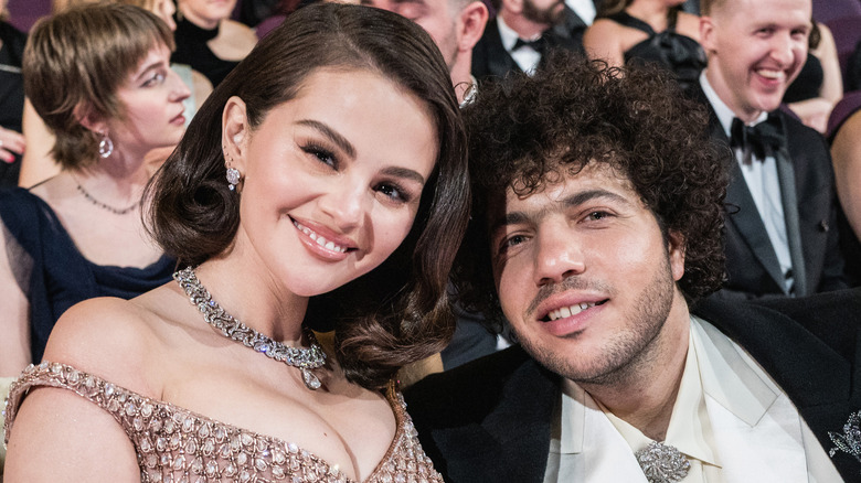 Selena Gomez and Benny Blanco attend the 97th Annual Oscars at Dolby Theatre in Hollywood, California (2025)