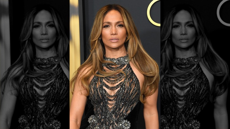 Jennifer Lopez in 2024 with warm brunette hair