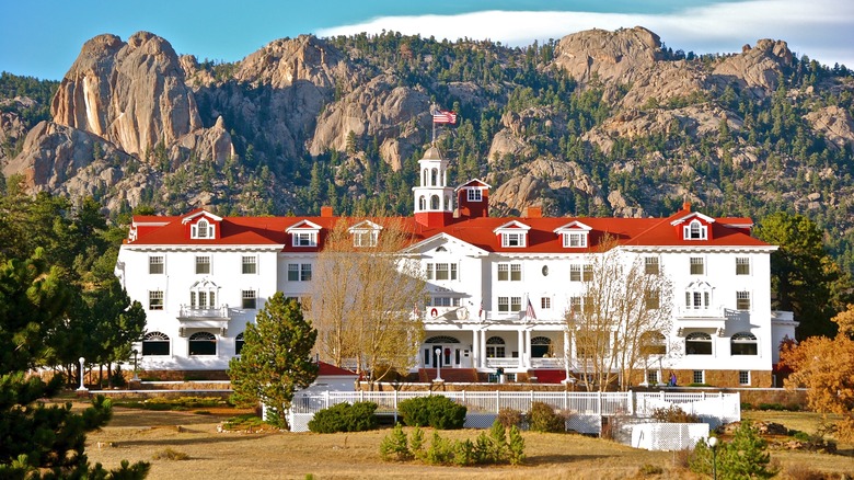 exterior of Stanley Hotel in Colorado