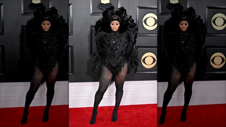 Blac Chyna posing on the red carpet