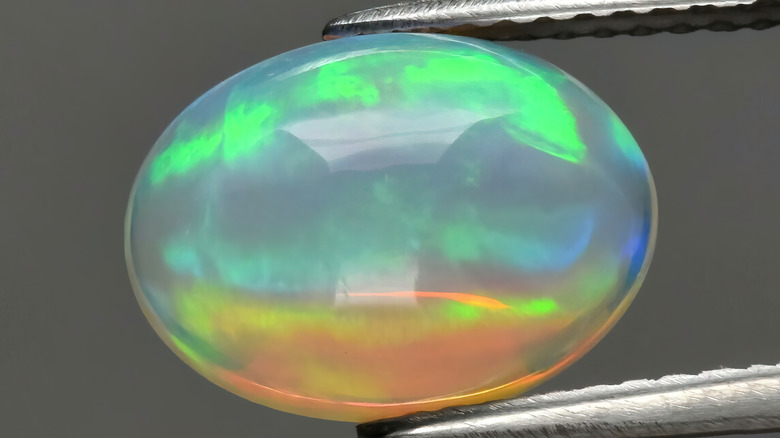 Close up of opal