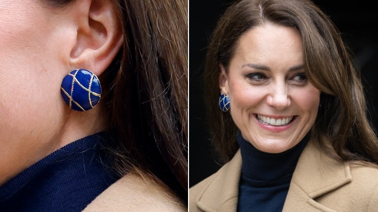 Kate Middleton in vintage earrings