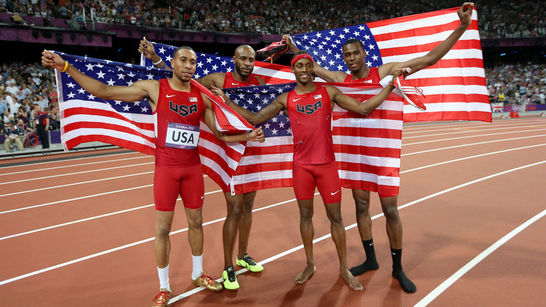 The US men's Olympic team in 2012