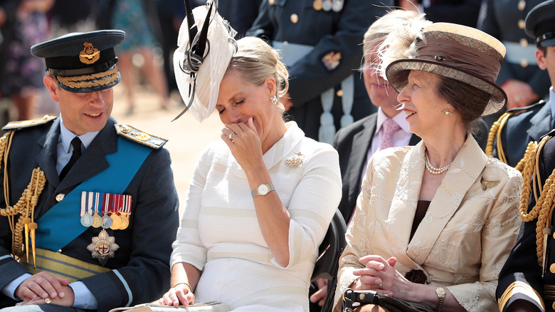 Princess Anne with Sophie at RAF 100 ceremony