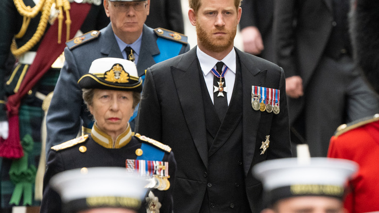 Princess Anne at queen's funeral