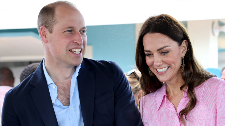 Prince William and Princess Catherine smiling