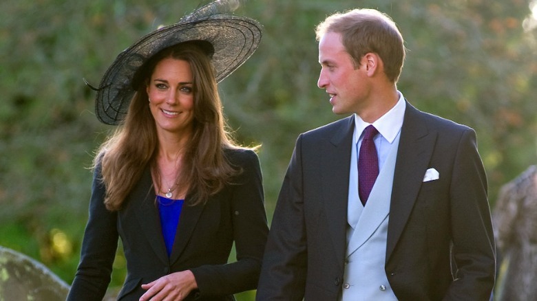 Prince William looking at Kate Middleton