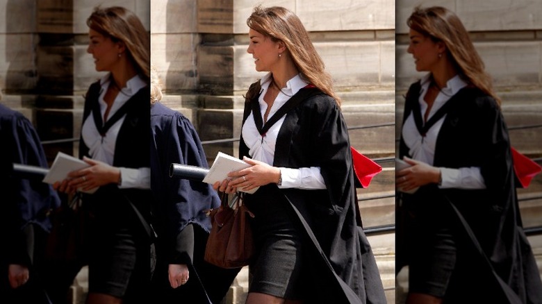 Kate Middleton in graduation robes