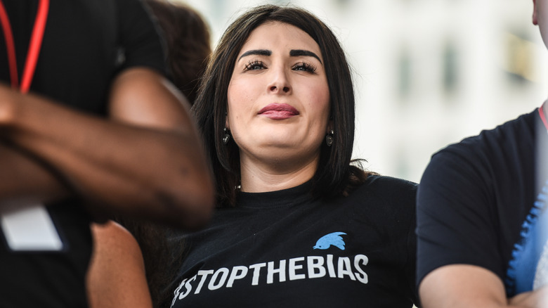 Laura Loomer in crowd