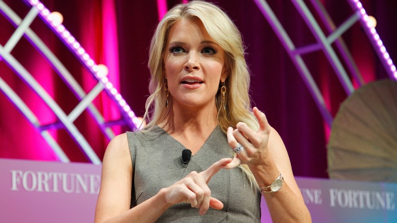 Megyn Kelly emphatically counting on her fingers