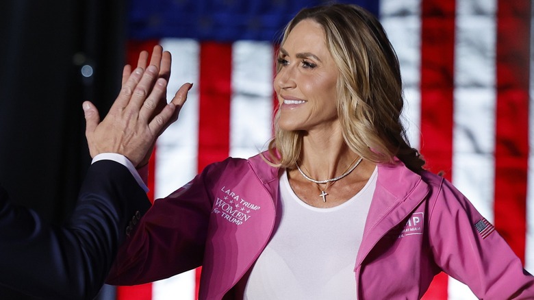 Lara Trump giving someone a high five