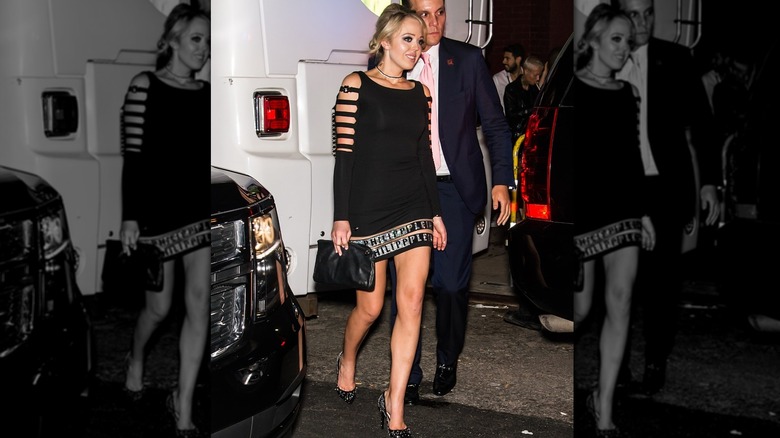 Tiffany Trump in her black Philipp Plein dress