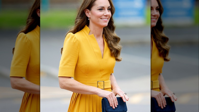 Kate Middleton in a yellow dress