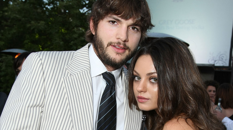 Kutcher and Kunis close-up