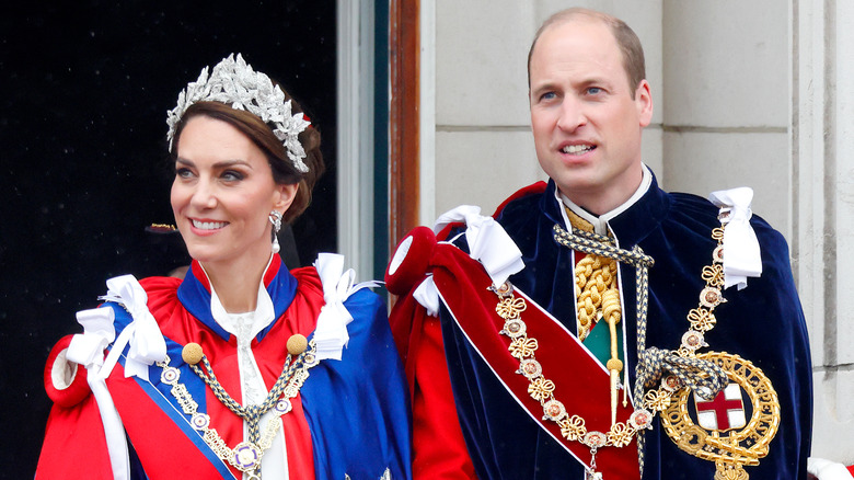 Prince William and Princess Catherine smiling 