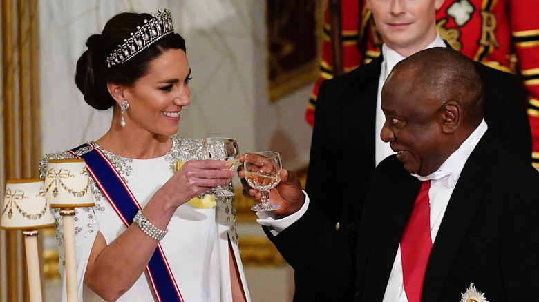 Kate with Cyril Ramaphosa