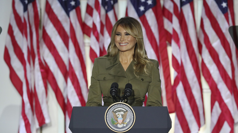 Melania Trump speaking in Washington, D.C.