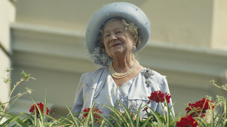 The Queen Mother smiling