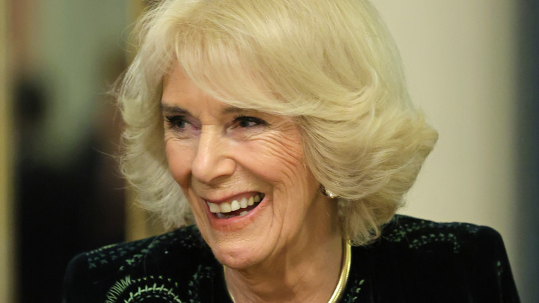 Camilla Parker Bowles laughing 