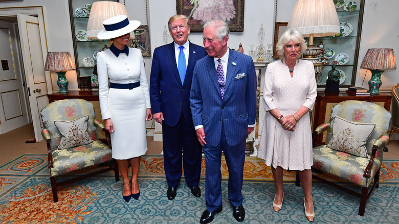 Charles and Camilla with Donald and Melania Trump