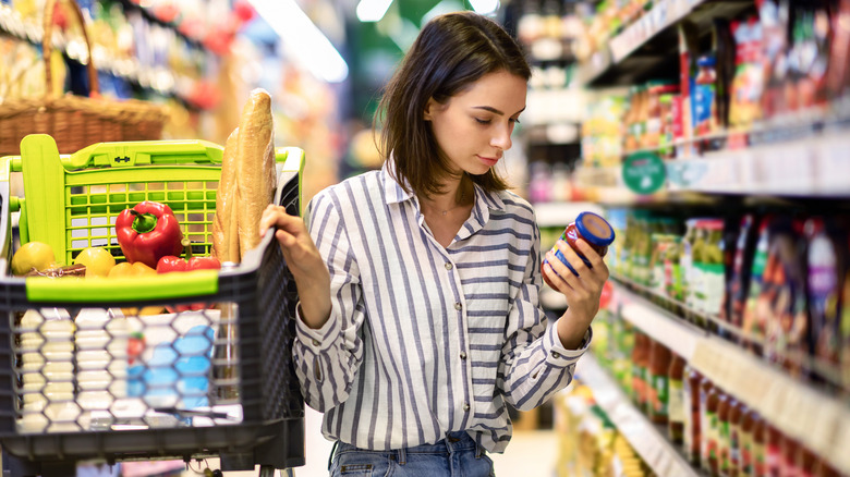 Woman doing shopping