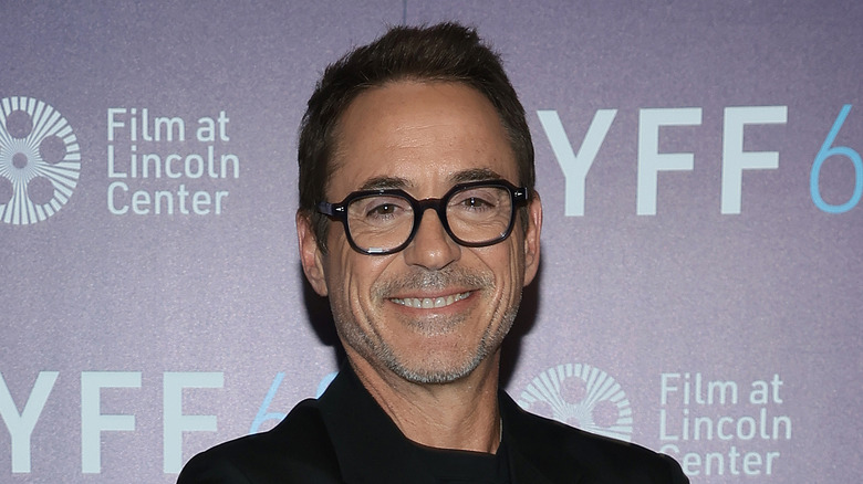 Robert Downey Jr. poses at the New York Film Festival in 2023