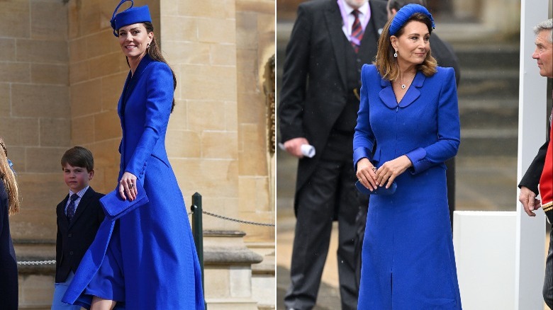 Carole and Kate in blue 