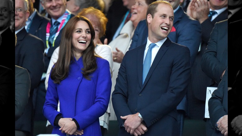 Princess Catherine and Prince William laughing