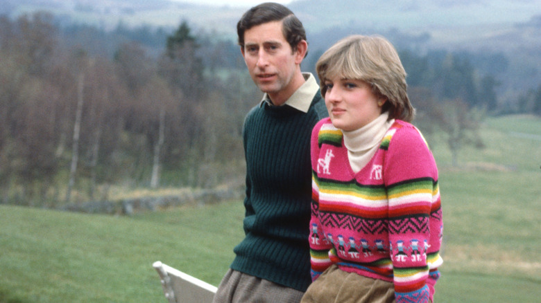 Charles and Diana posing 