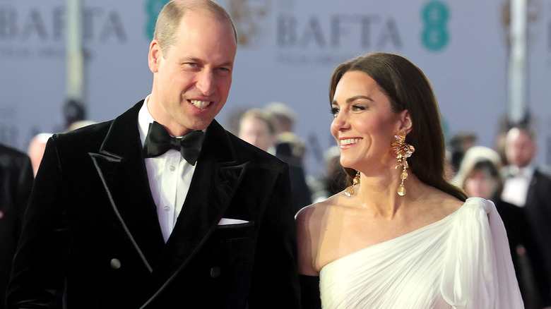 Prince William and Princess Catherine smiling