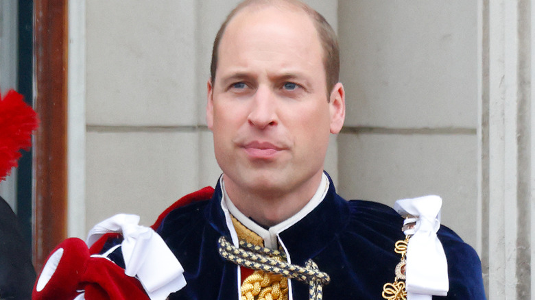 Prince William looking into the distance