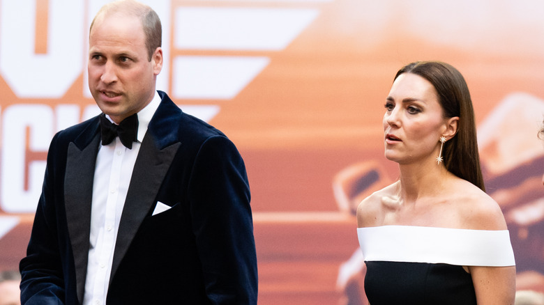 Prince William and Princess Catherine talking