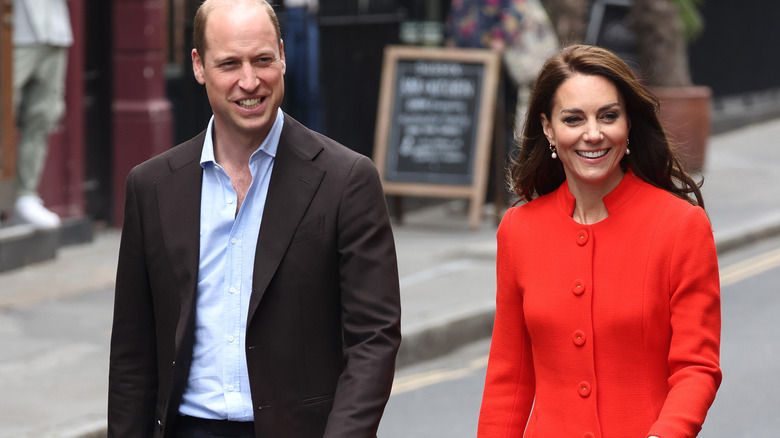 Prince William and Princess Catherine smiling