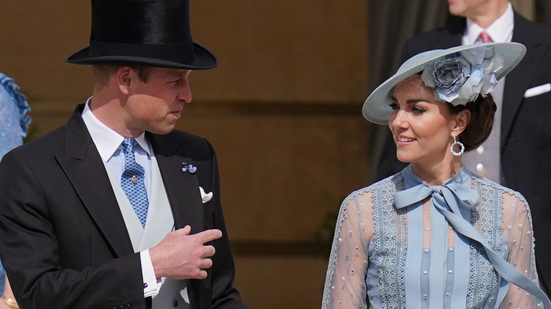 Prince William and Princess Catherine talking