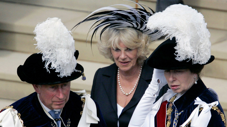 Camilla, Charles and Anne in 2005 