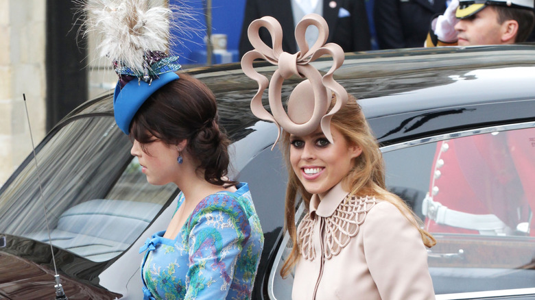 Princess Beatrice famous pretzel hat 