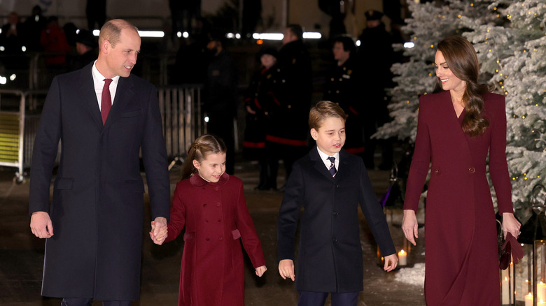 William and Kate matching outfits with children