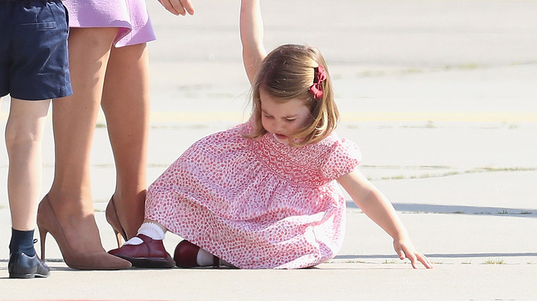 Princess Charlotte throwing tantrum