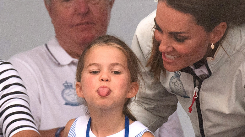 Princess Charlotte tongue out