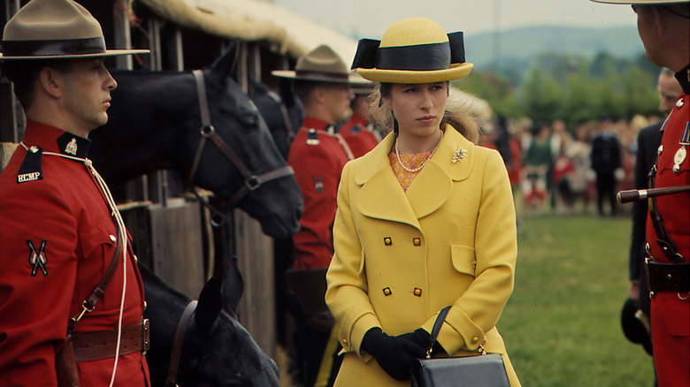 Princess Anne in yellow