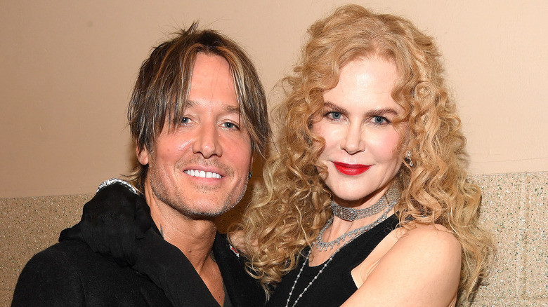 Keith Urban and Nicole Kidman closeup smiling