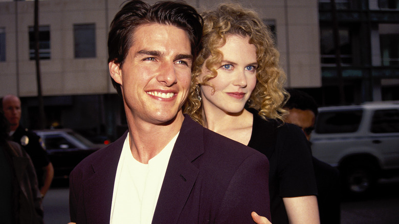 Tom Cruise and Nicole Kidman posing closeup