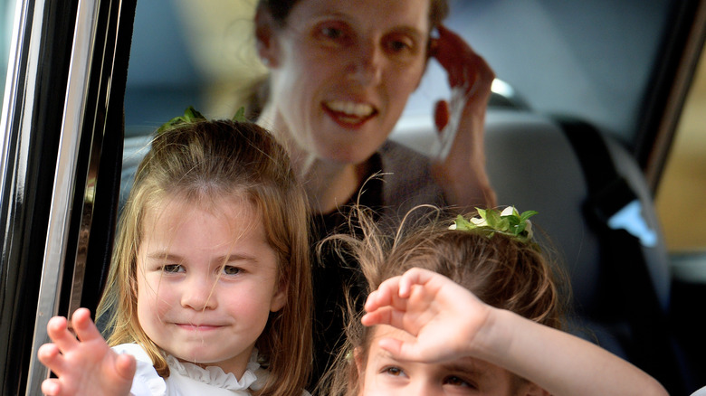 Princess Charlotte with her nanny