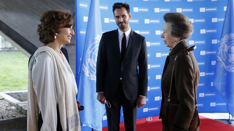 Princess Anne carrying out her royal duties