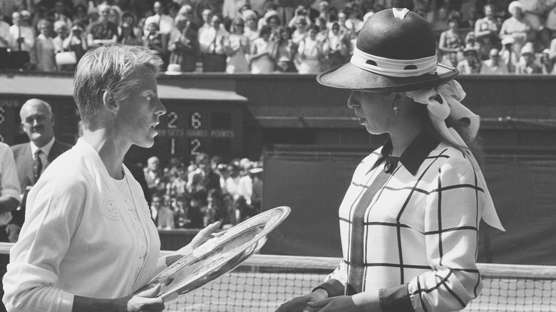 Young Princess Anne at Wimbledon