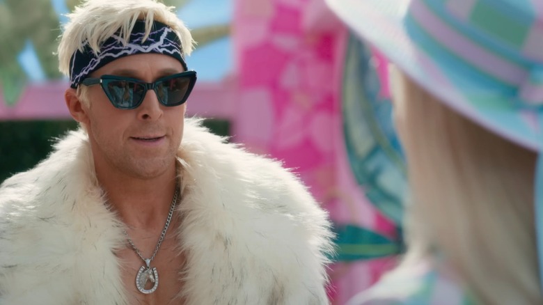 Ryan Gosling as Ken in a fur coat