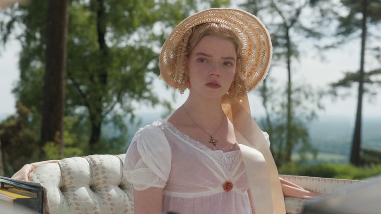 Anya Taylor Joy gazing away