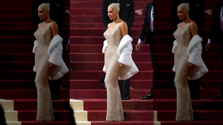 Kim Kardashian in Marilyn Monroe's Happy Birthday dress