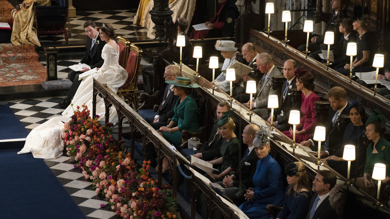 Seating at Princess Eugenie's wedding