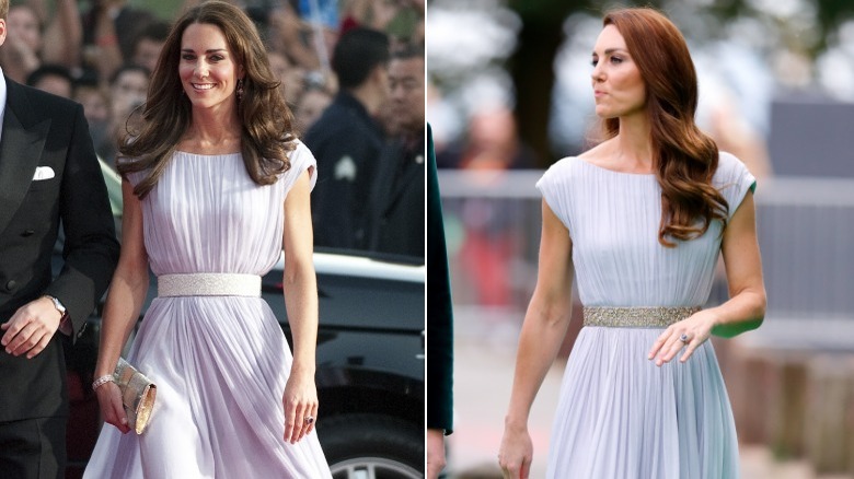 Kate Middleton in blue dress